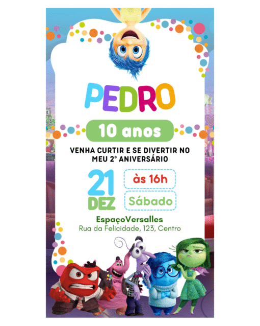🔹 Convite Divertidamente 2 🔹 Convite Divertidamente para editar grátis 🔹 Convite Divertidamente em branco 🔹 Convite de aniversário Divertidamente 2 🔹 Convite Divertidamente Canva