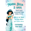 Convite Digital Princesa Jasmine