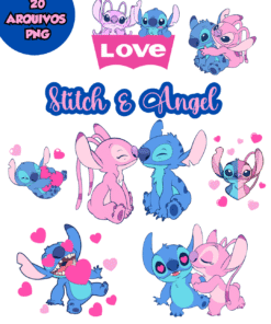 Stitch e Angel PNG