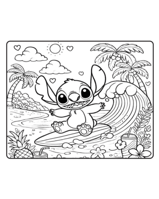 Livro de Colorir Stitch em PDF - Imagem 3