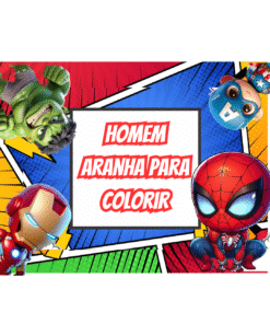 desenho para colorir do homem aranha