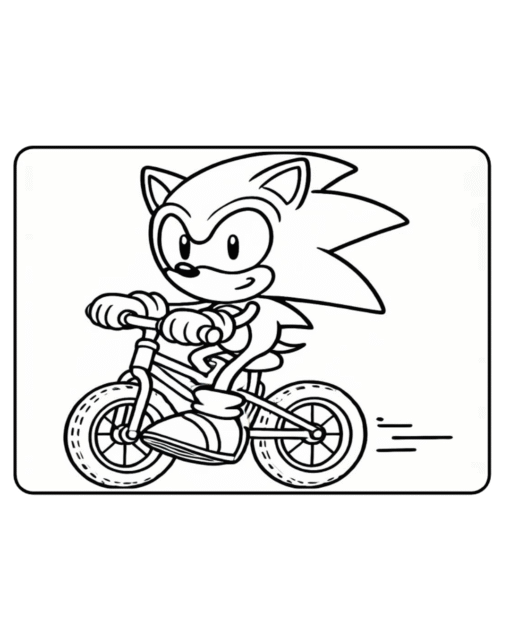 Livro para Colorir do Sonic em PDF – 50 Páginas de Aventuras para Imprimir! - Imagem 2