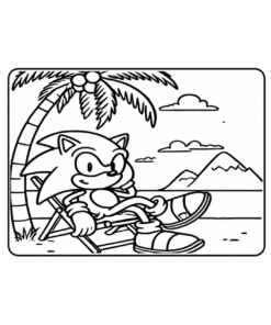 Sonic para Colorir