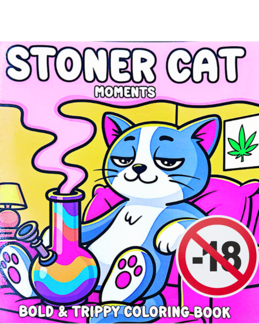 Livro de Colorir Adulto Stoner Cat