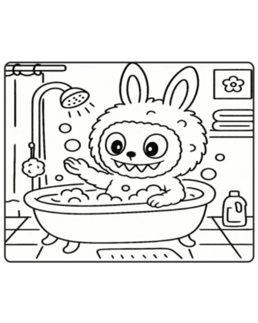 Livro de Colorir Labubu em PDF - Imagem 3