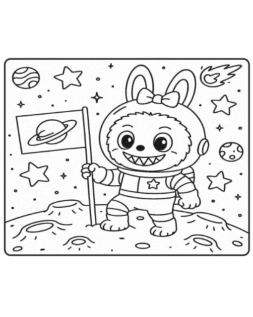 Livro de Colorir Labubu em PDF - Imagem 2