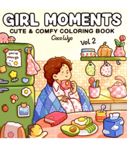 Livro de Colorir Adulto Girl Moments 2 (PDF Grátis)