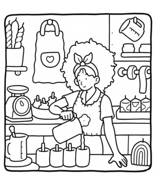 Livro de Colorir Adulto Girl Moments 2 (PDF Grátis) - Imagem 2