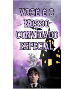 Convite Animado Wandinha!