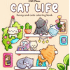 Cat Life Livro de Colorir Adulto