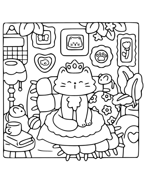 Cat Life Livro de Colorir Adulto - Imagem 2