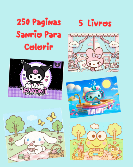 250 Desenhos Para Colorir Personagens Sanrio