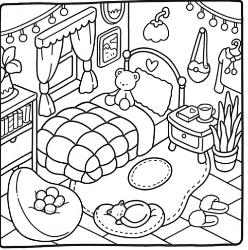 Livro de Colorir Little Corner – PDF 40 Páginas para Imprimir - Imagem 3