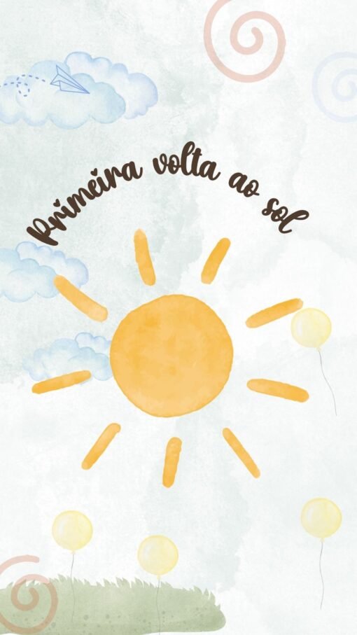 Convite Animado Primeira volta ao Sol