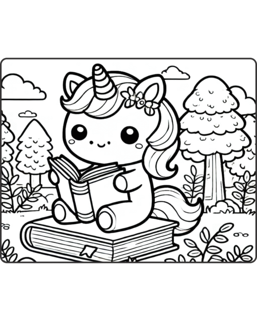 Livro de Colorir Unicórnio em PDF – Magia e Diversão em 50 Páginas! - Imagem 2