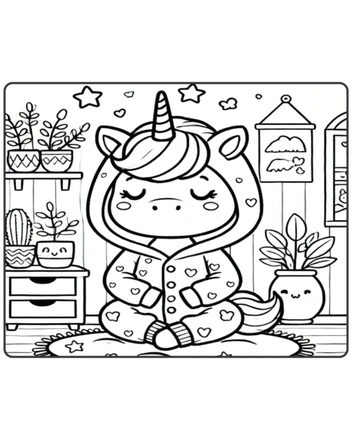 Livro de Colorir Unicórnio em PDF – Magia e Diversão em 50 Páginas! - Imagem 3