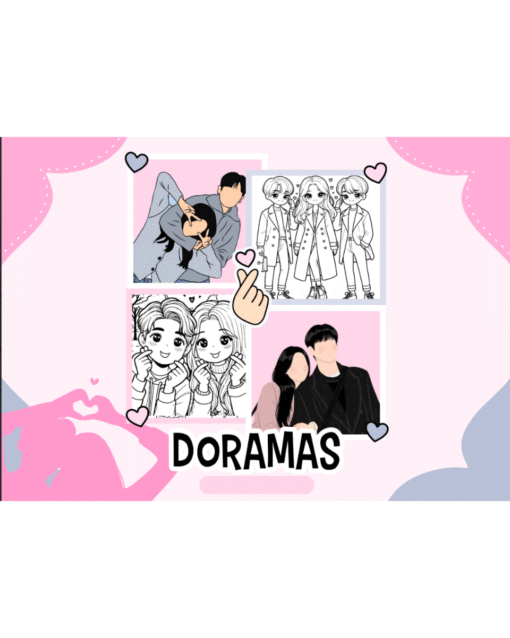 desenhos de doramas para colorir