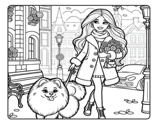 Livro de Colorir Barbie em PDF: