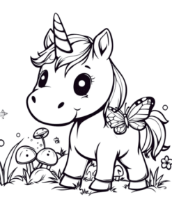 Livro de Colorir Unicórnios em PDF