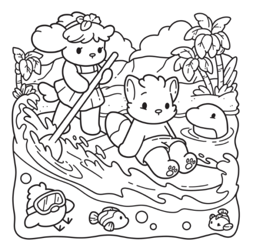 Livro de Colorir Cozy Hawaii - Imagem 2
