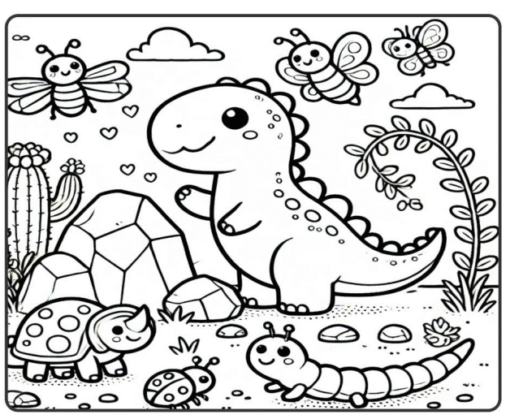 dinossauro para colorir