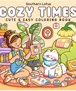 Livro de Colorir Adulto Cozy Times+ Girl Moments 2 (PDF Grátis)