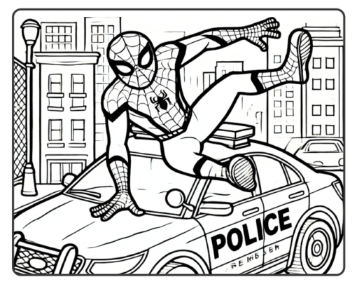 Homem Aranha Para Colorir​ - Imagem 2