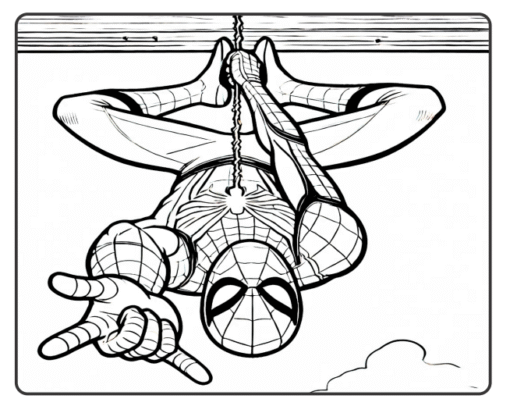 Homem Aranha Para Colorir​ - Imagem 3