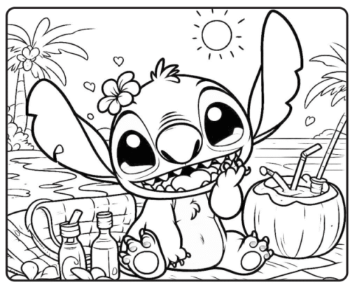 Desenho Para Colorir Stitch - Imagem 2