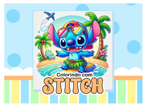 Desenho Para Colorir Stitch