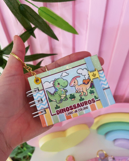 Mini Livro Chaveiro Dinossauros PDF