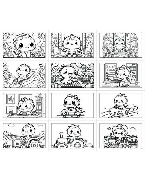 Mini Livro Chaveiro Dinossauros PDF - Imagem 4
