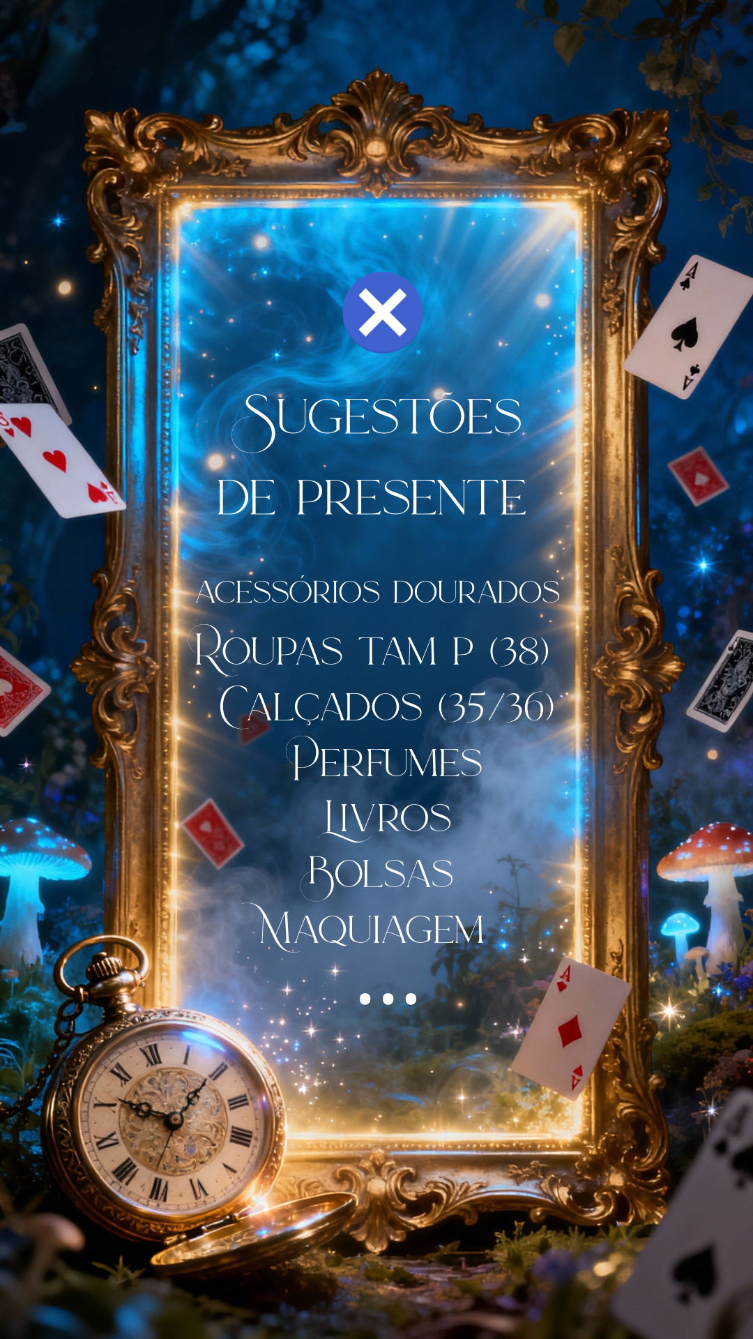 Sugestões de presente Alice